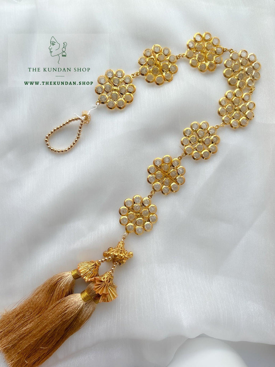 Crystal Flowers - Parandhi Gold Prandhi THE KUNDAN SHOP 
