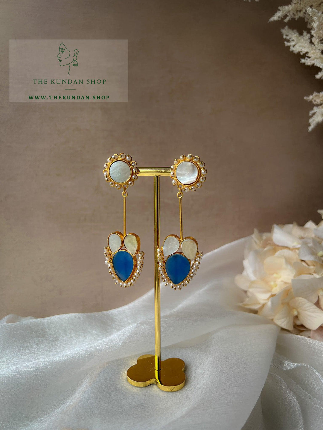 Secrets in Mother of Pearl Earrings THE KUNDAN SHOP 
