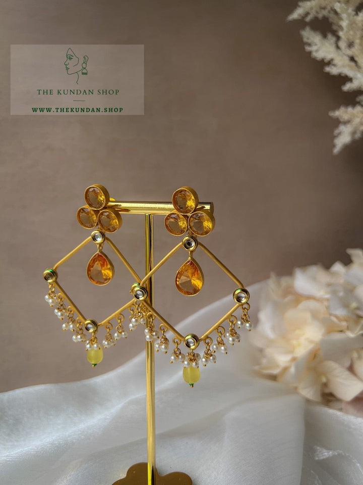 Conflicted in a Diamond Earrings THE KUNDAN SHOP 