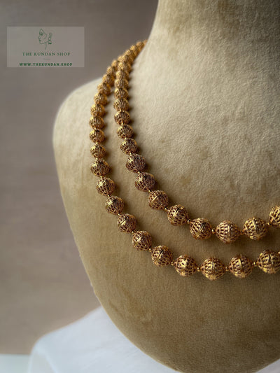 Strung Together / Double Layer Set Necklace Sets THE KUNDAN SHOP 