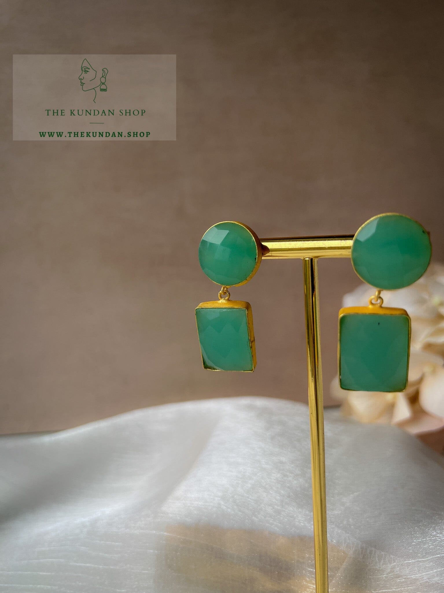 Rattling Golden Drops Earrings THE KUNDAN SHOP 