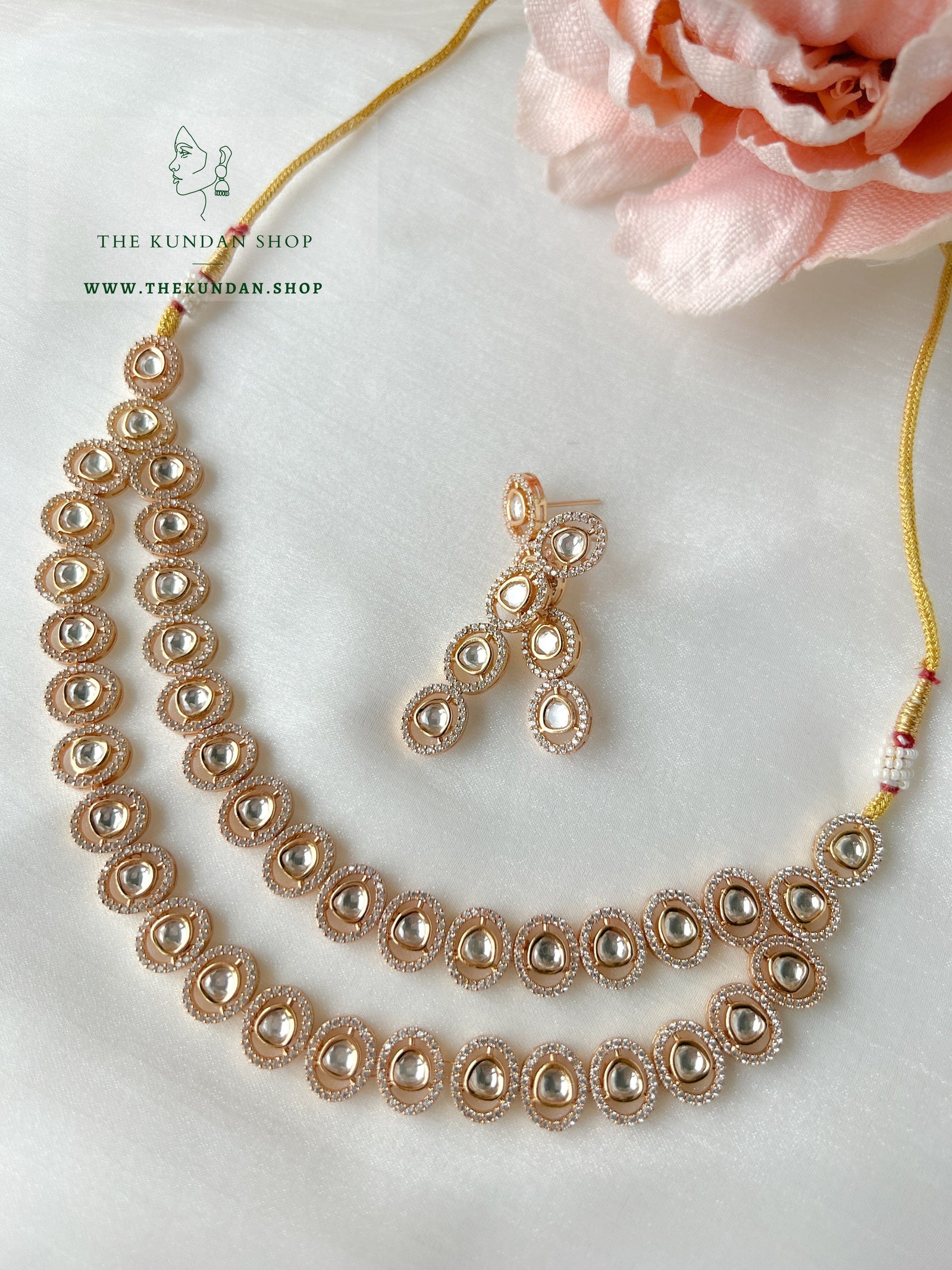 The Double Kundan Halo 2.0 Necklace Sets THE KUNDAN SHOP 