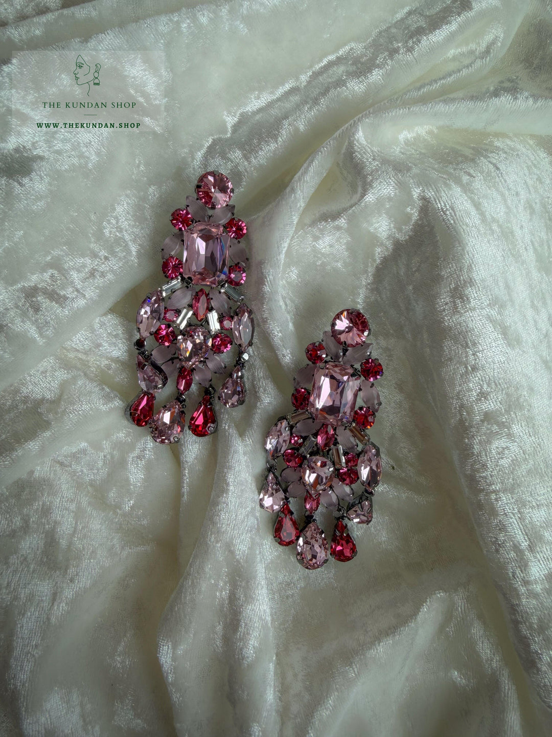 Carefree Glow Earrings THE KUNDAN SHOP Pink 