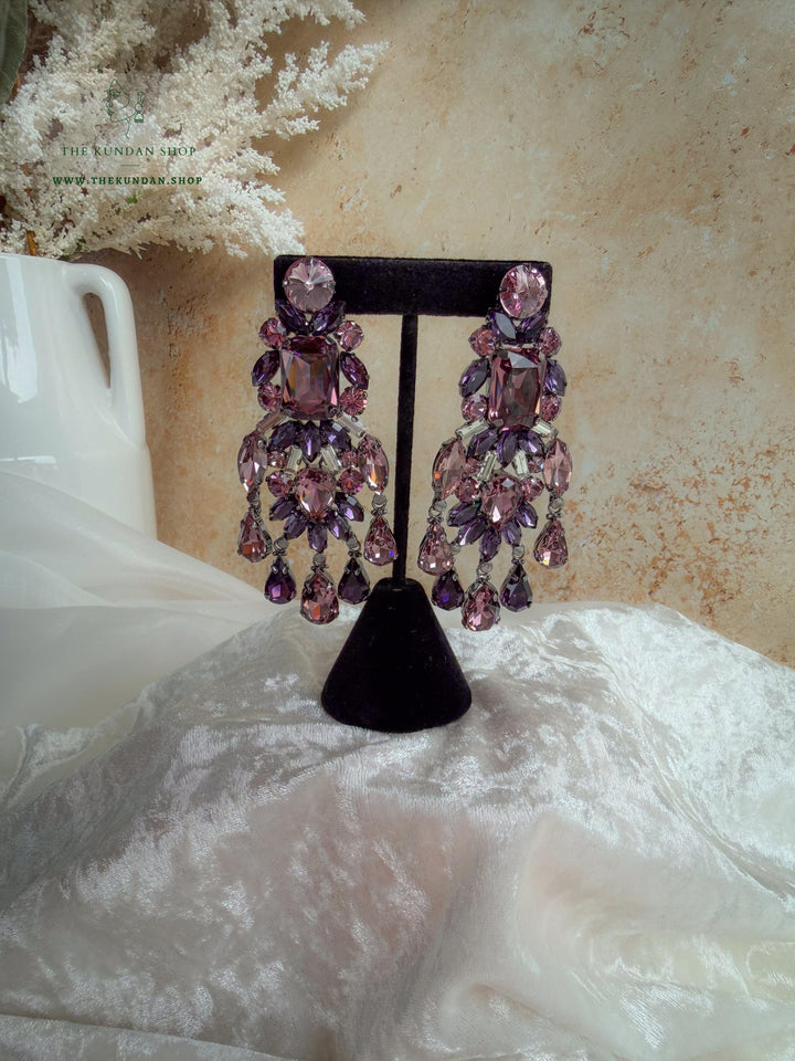 Carefree Glow Earrings THE KUNDAN SHOP Pink + Purple 