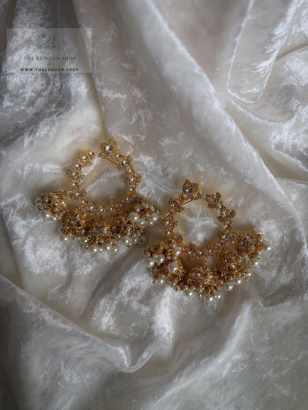 Midnight Hour Earrings THE KUNDAN SHOP 