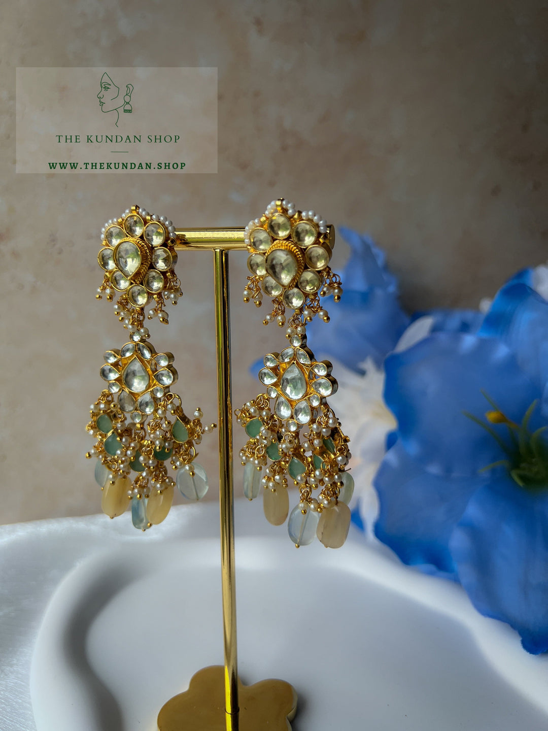 Earth Tones & Florals Earrings THE KUNDAN SHOP 