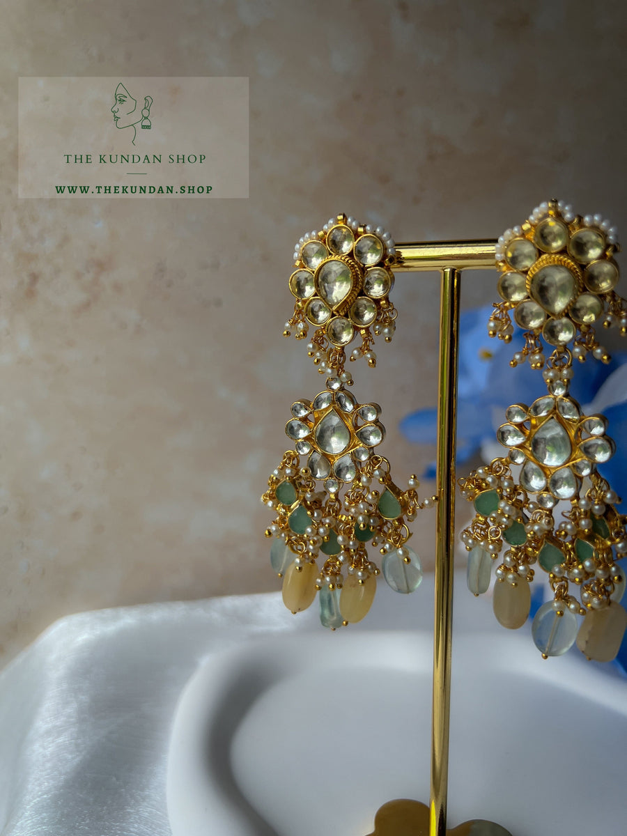 Earth Tones & Florals Earrings THE KUNDAN SHOP 