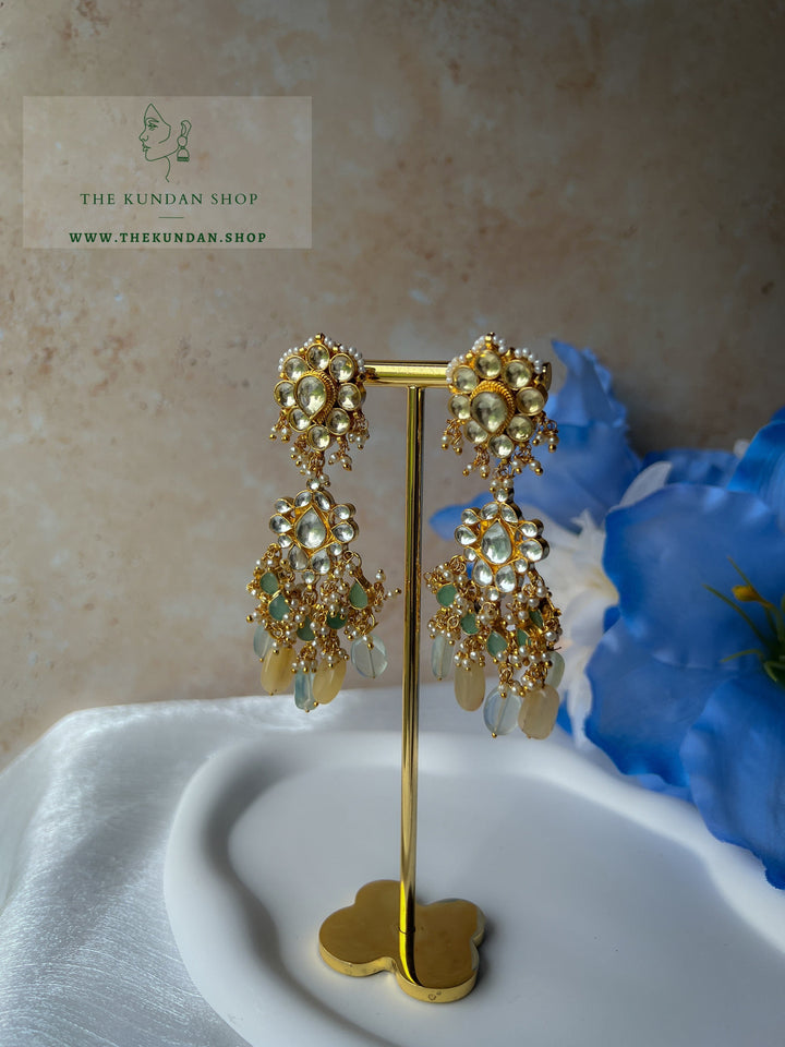 Earth Tones & Florals Earrings THE KUNDAN SHOP 