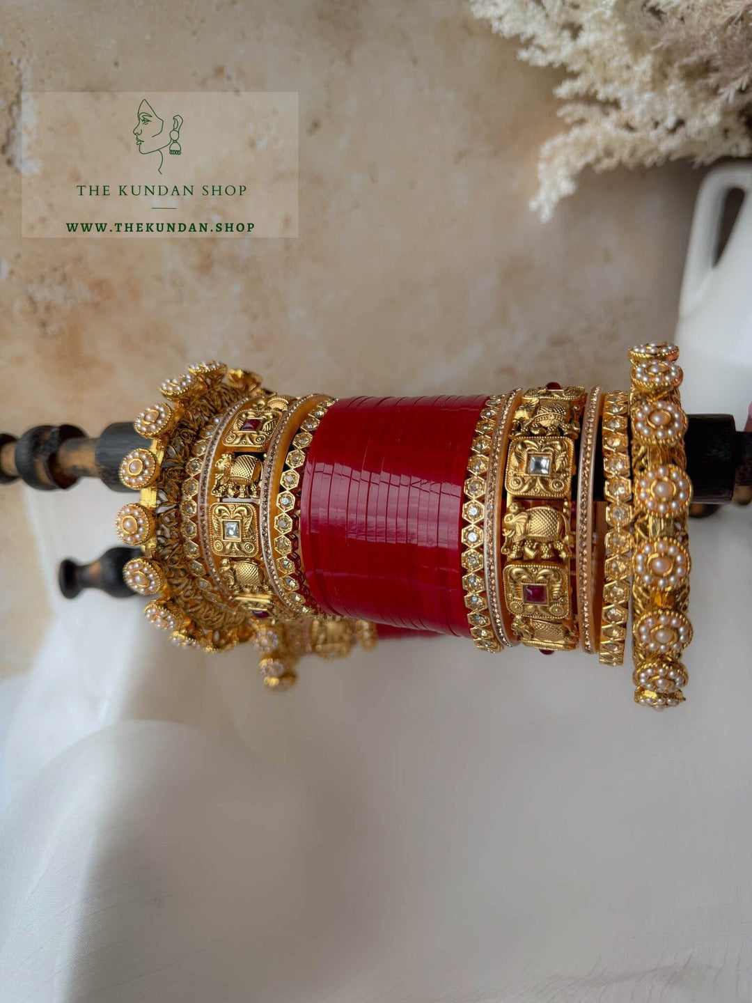 Sentient Pearl Chooda 2.0 Bangles THE KUNDAN SHOP 