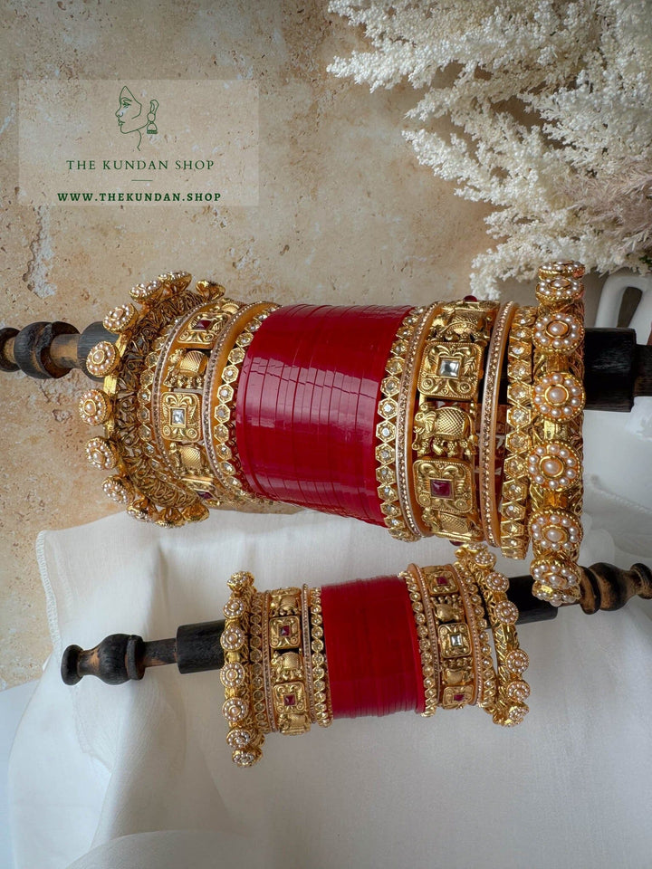 Sentient Pearl Chooda 2.0 Bangles THE KUNDAN SHOP 