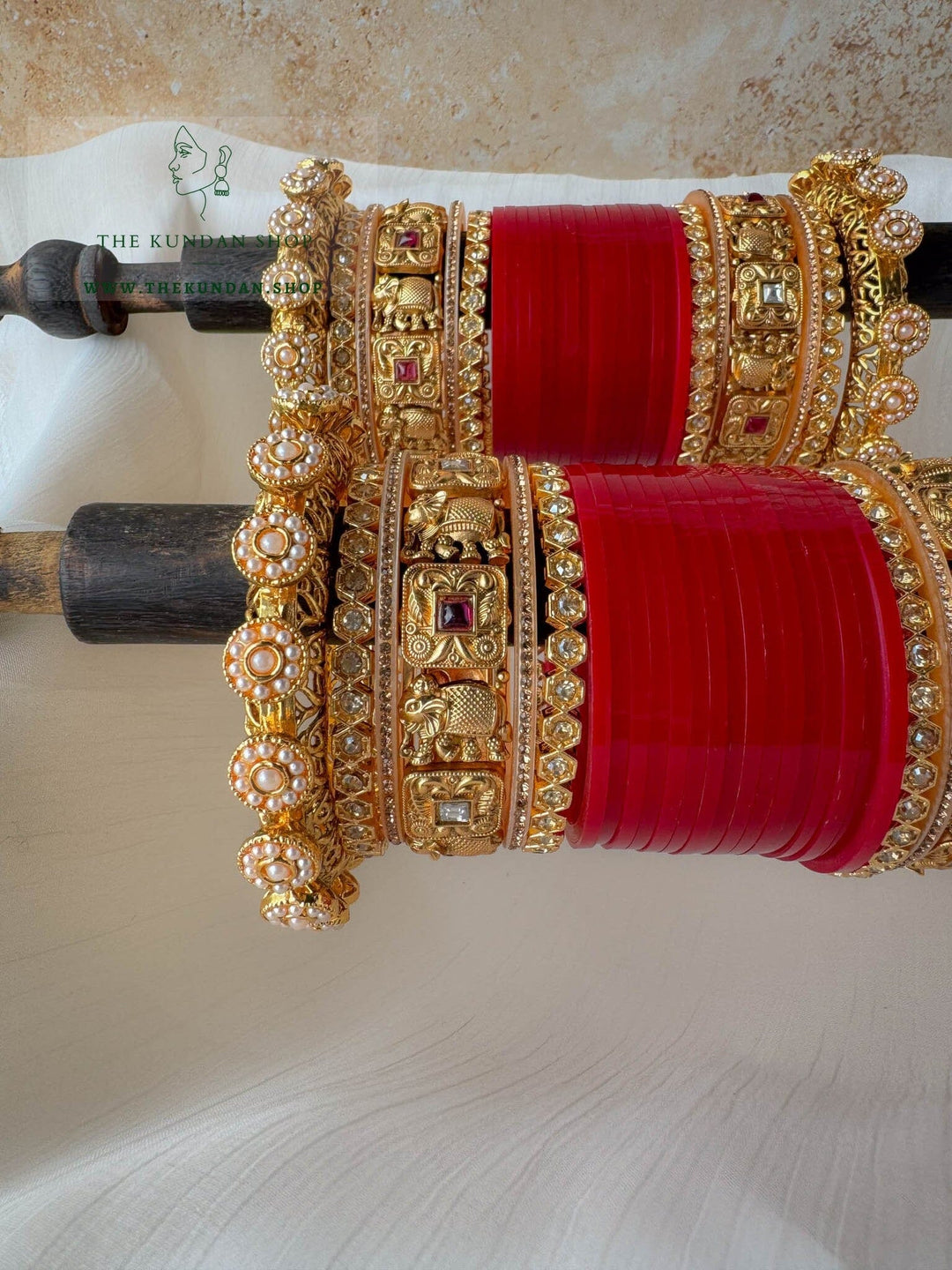 Sentient Pearl Chooda 2.0 Bangles THE KUNDAN SHOP 