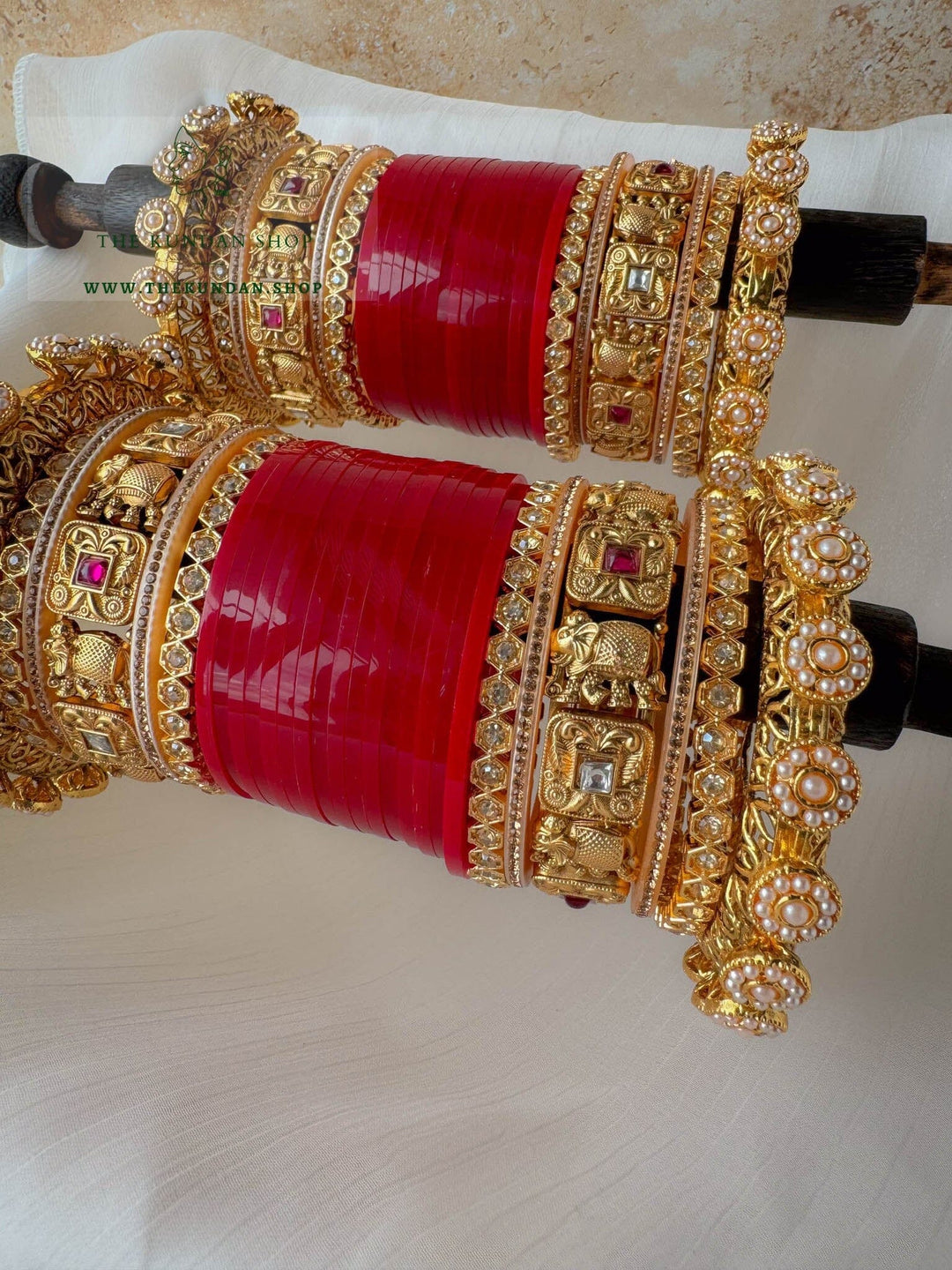 Sentient Pearl Chooda 2.0 Bangles THE KUNDAN SHOP 