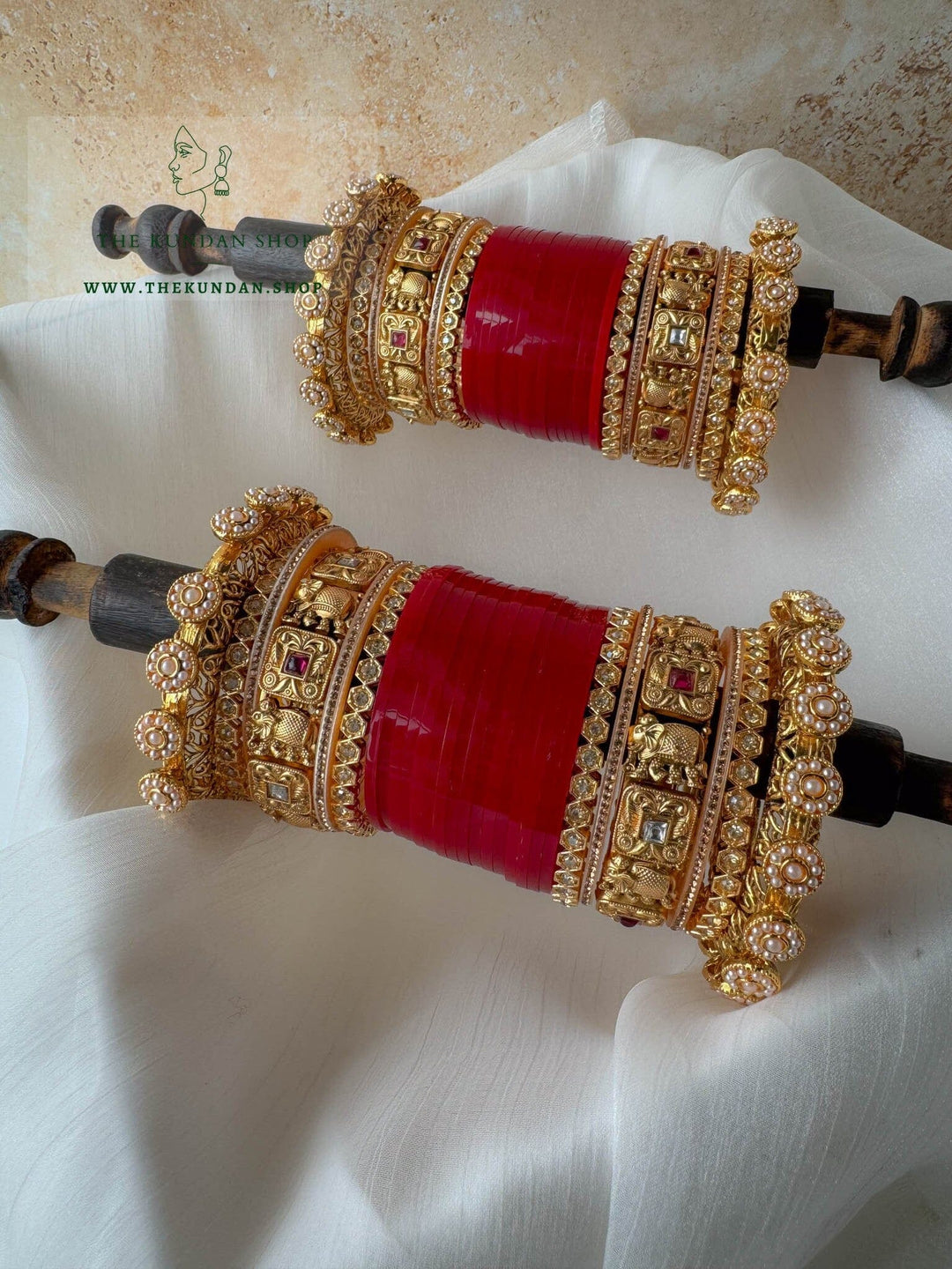 Sentient Pearl Chooda 2.0 Bangles THE KUNDAN SHOP 