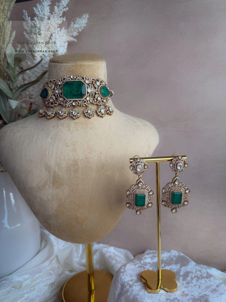 Emerald Myth 2.0 Necklace Sets THE KUNDAN SHOP 