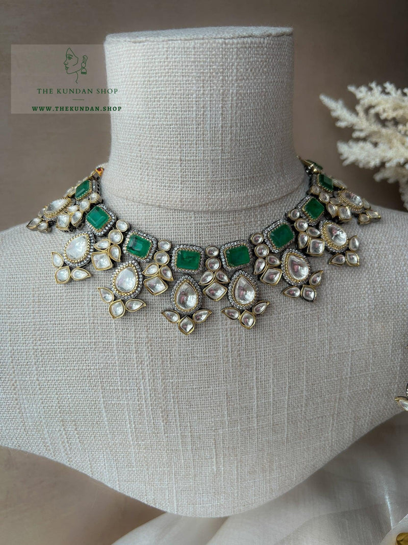 Pledged in Green Necklace Sets THE KUNDAN SHOP 