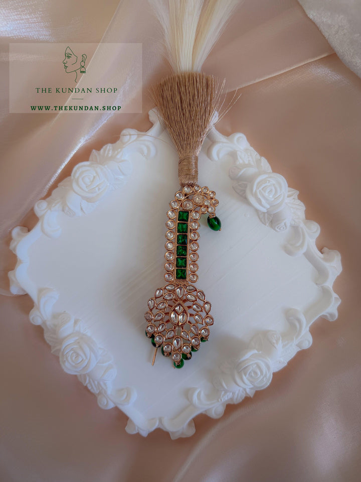 Emerald Stone Line Kalgi Kalgi THE KUNDAN SHOP 