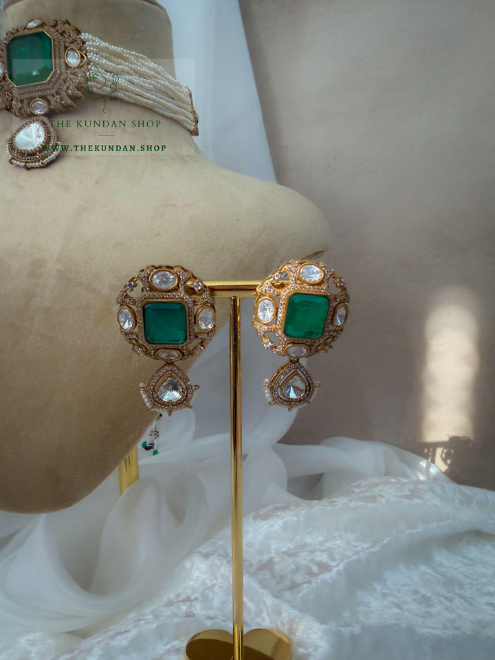 Jade After Dark Necklace Sets THE KUNDAN SHOP 