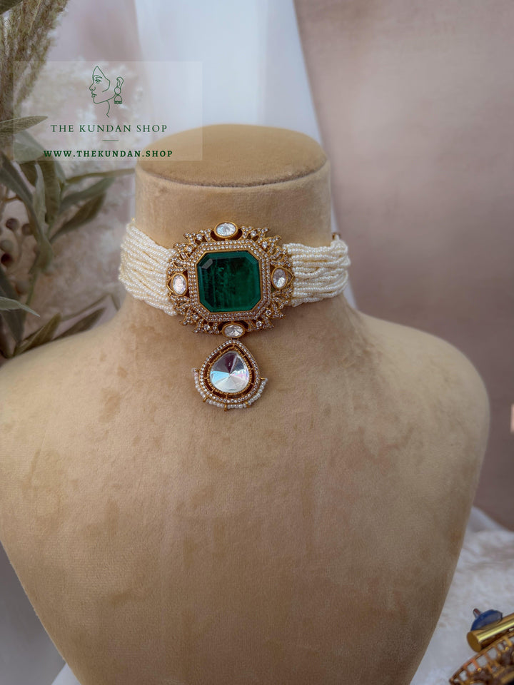 Jade After Dark Necklace Sets THE KUNDAN SHOP 