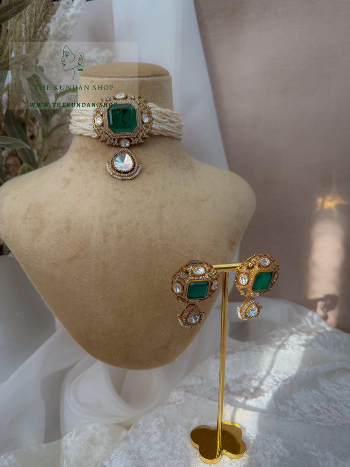 Jade After Dark Necklace Sets THE KUNDAN SHOP 