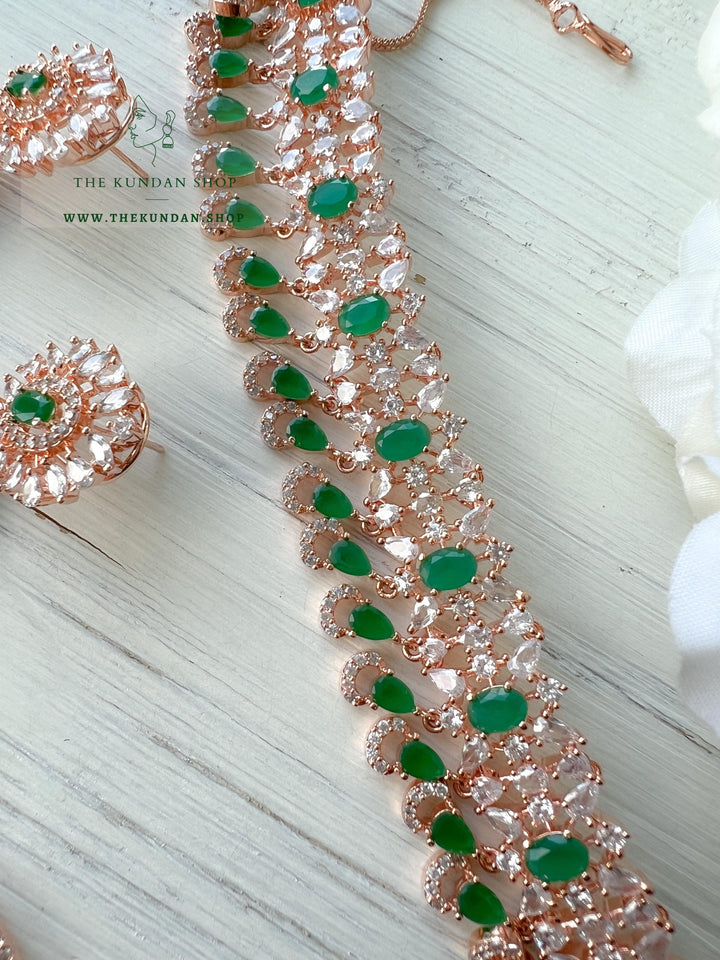 Prized Possession in Emerald Necklace Sets THE KUNDAN SHOP 