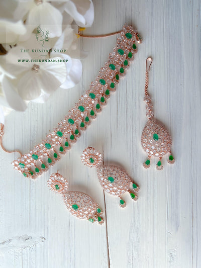 Prized Possession in Emerald Necklace Sets THE KUNDAN SHOP 