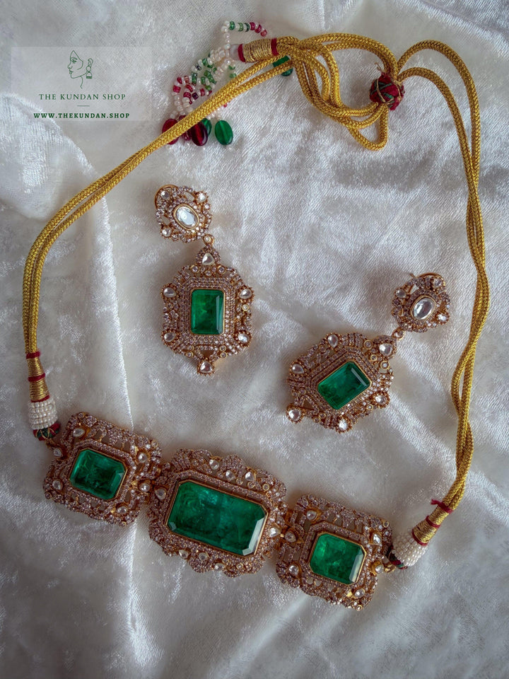 Emerald Myth Necklace Sets THE KUNDAN SHOP 