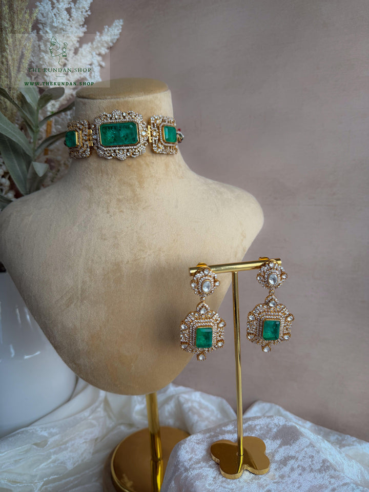 Emerald Myth Necklace Sets THE KUNDAN SHOP 