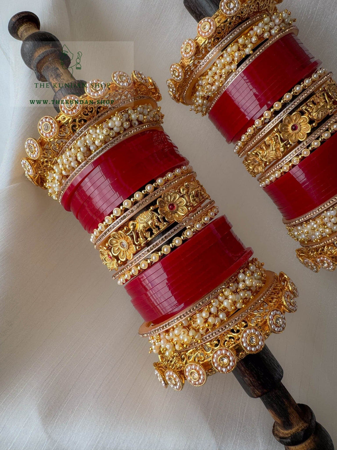 Floral Clusters Chooda 2.0 Bangles THE KUNDAN SHOP 