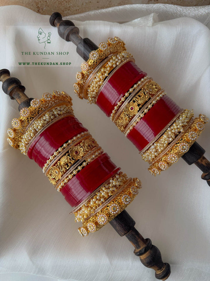 Floral Clusters Chooda 2.0 Bangles THE KUNDAN SHOP 