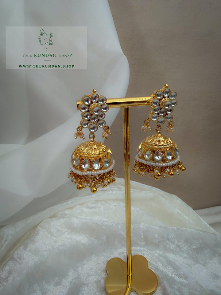 Gold Touch in Kundan Earrings THE KUNDAN SHOP 