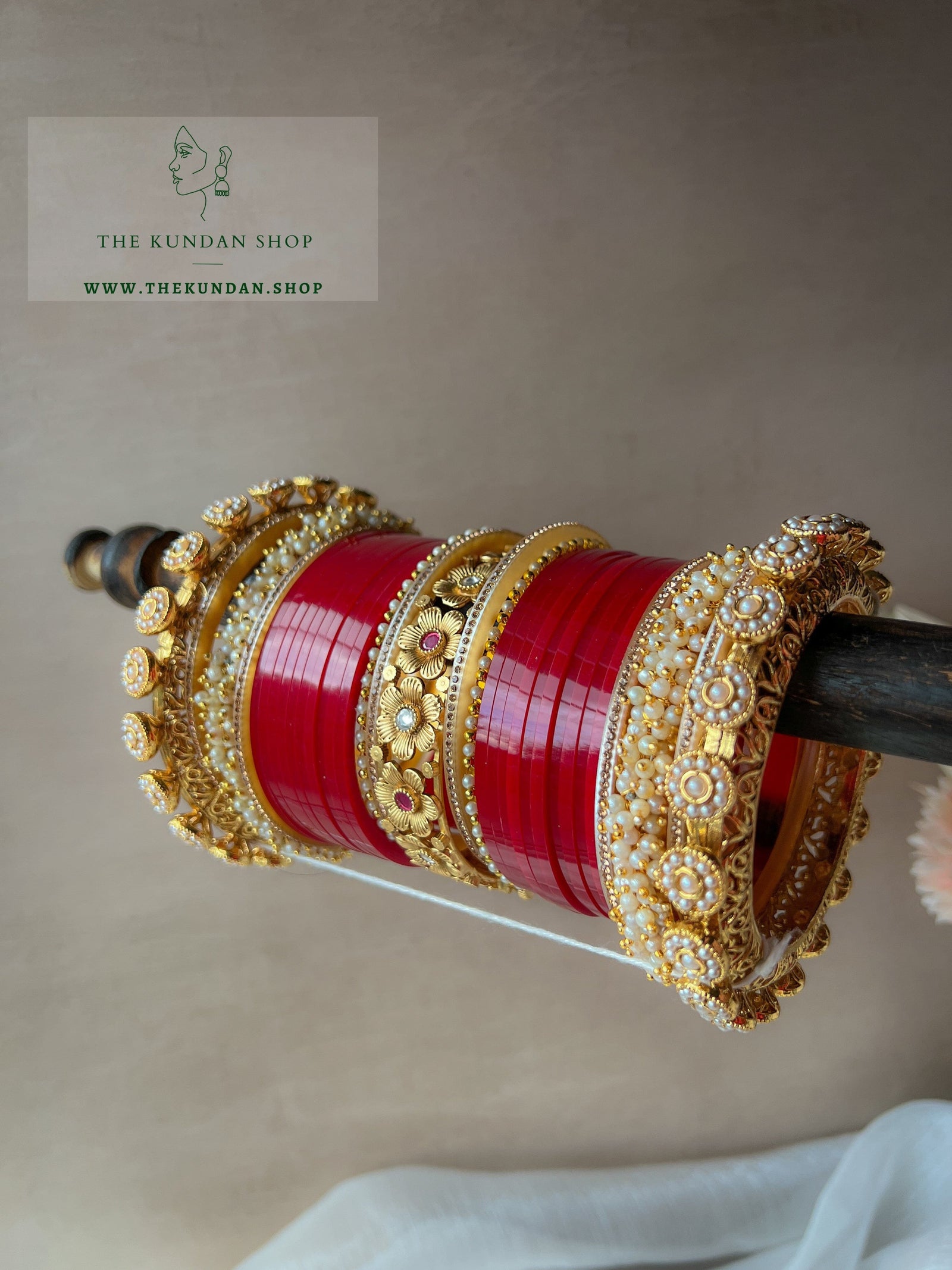 Floral Clusters Chooda Bangles THE KUNDAN SHOP 