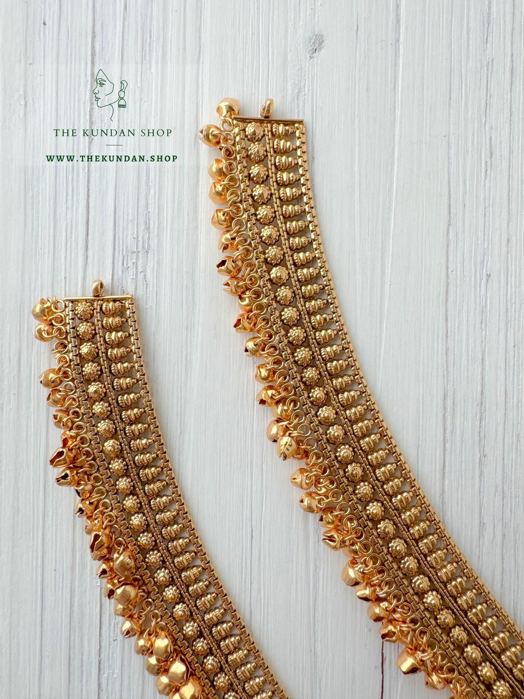Golden Eye & Ghungroo // Anklets Anklets THE KUNDAN SHOP 