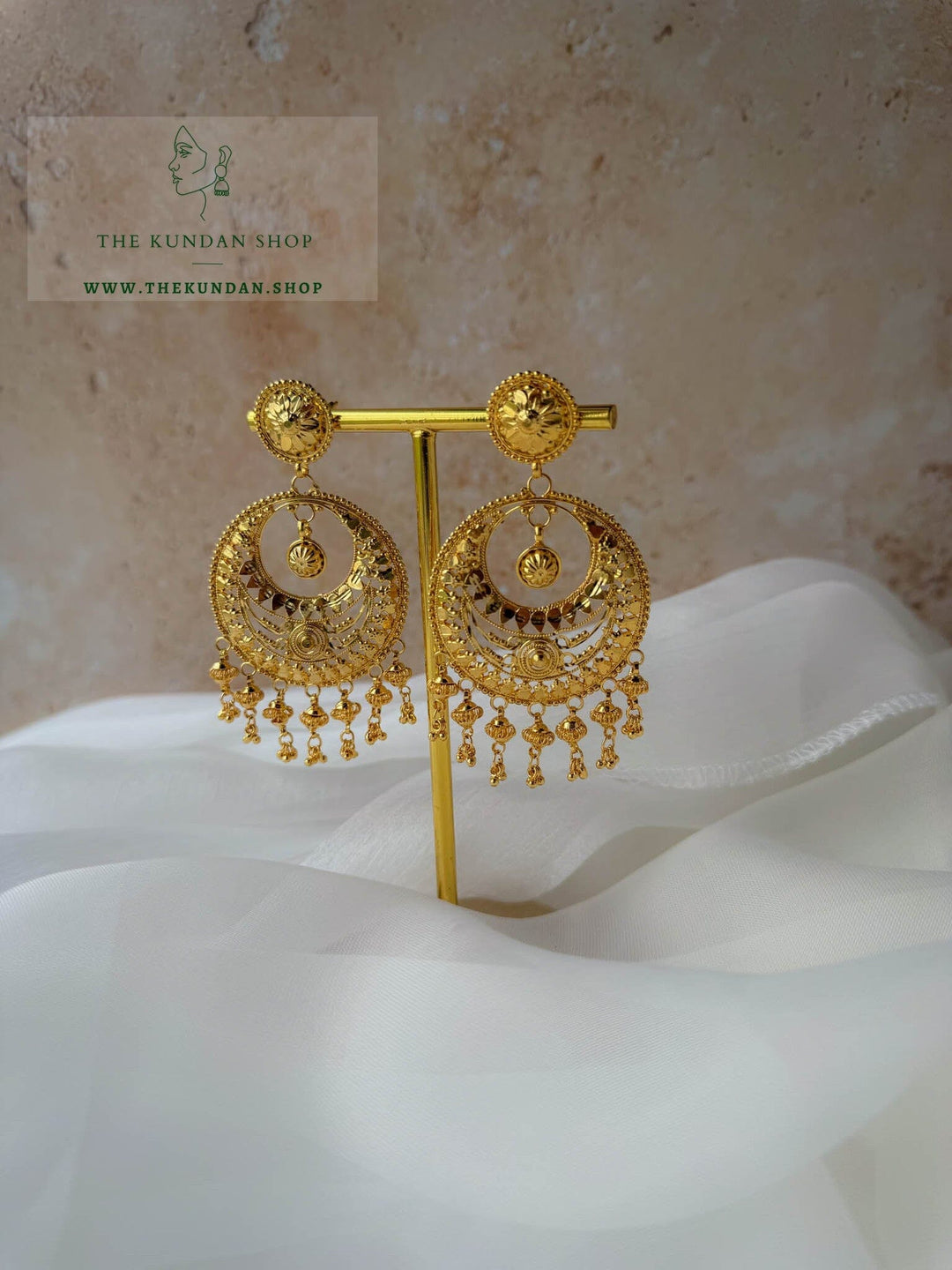 Twirl Chaandbali Earrings THE KUNDAN SHOP 