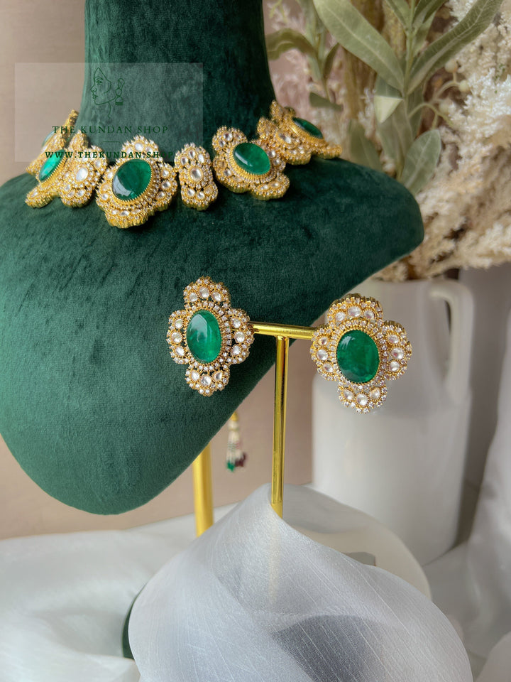 Acclaimed in Green Necklace Sets THE KUNDAN SHOP 
