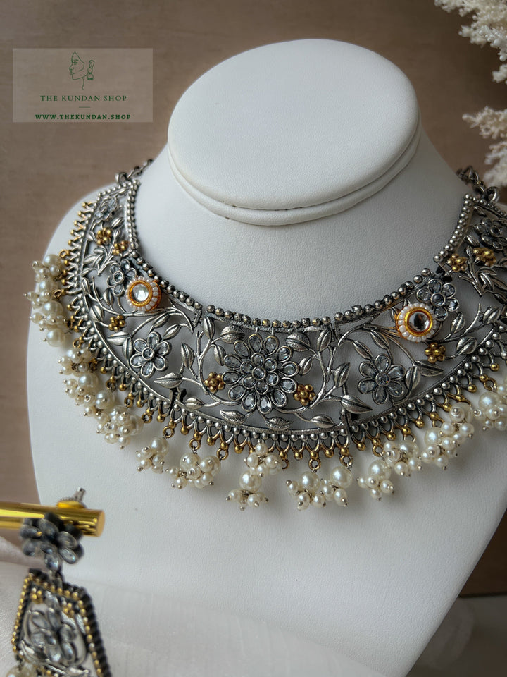 Dreammaker // Oxidized Silver Necklace Sets THE KUNDAN SHOP 