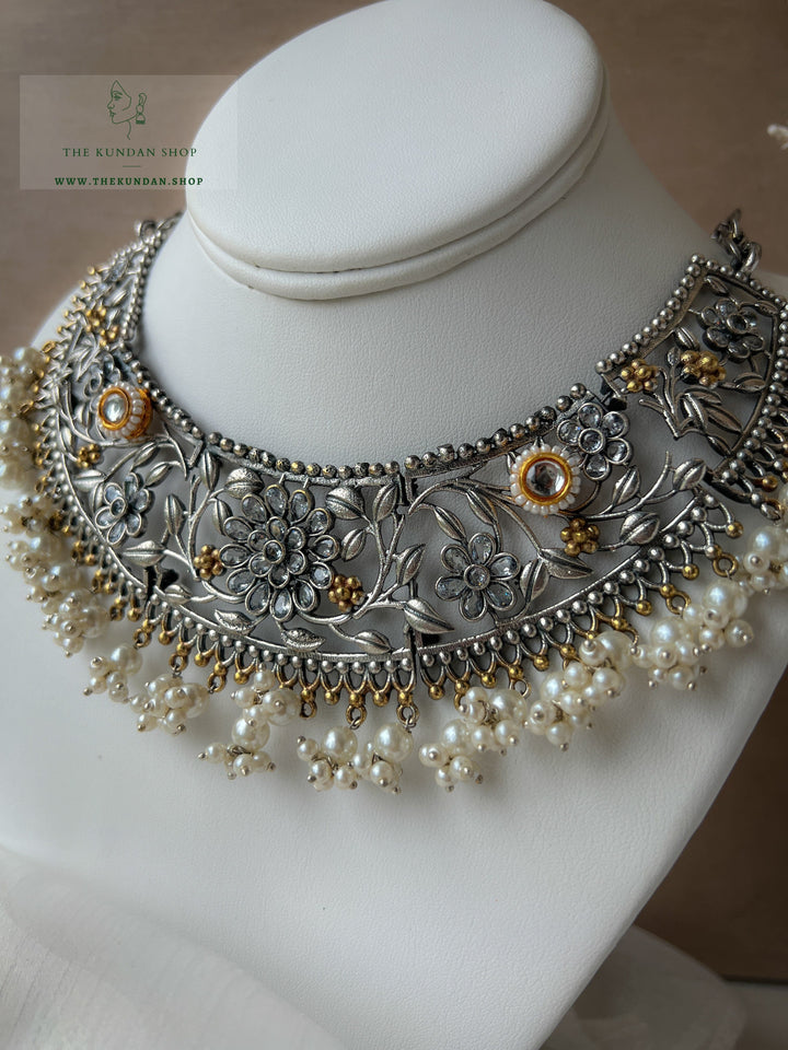 Dreammaker // Oxidized Silver Necklace Sets THE KUNDAN SHOP 