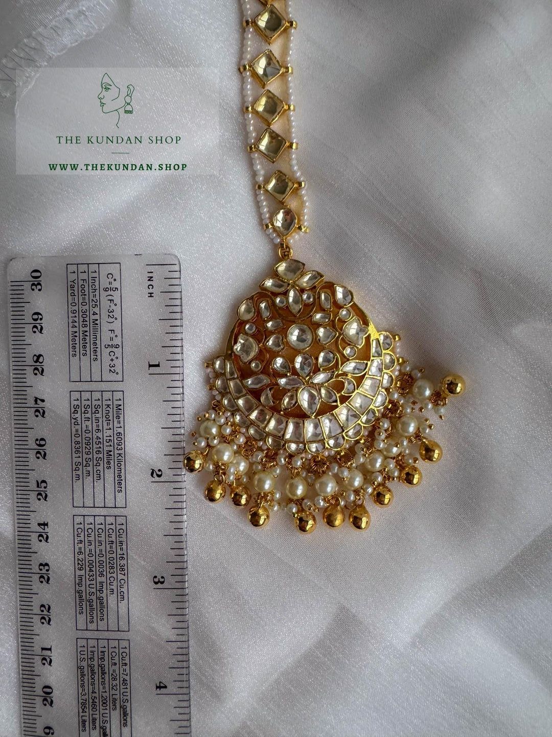 Golden Touch Tikka Maangtikka THE KUNDAN SHOP 