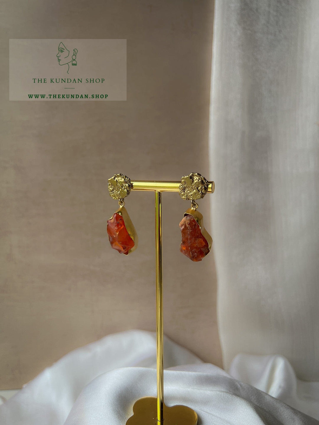 Fools in Red Earrings THE KUNDAN SHOP 