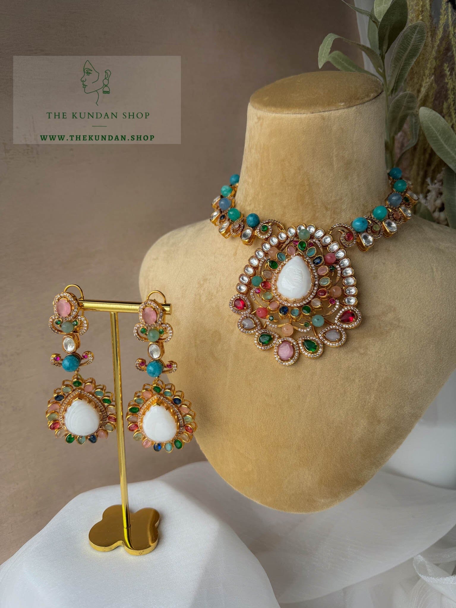 Proven Pearl in Gold Necklace Sets THE KUNDAN SHOP 