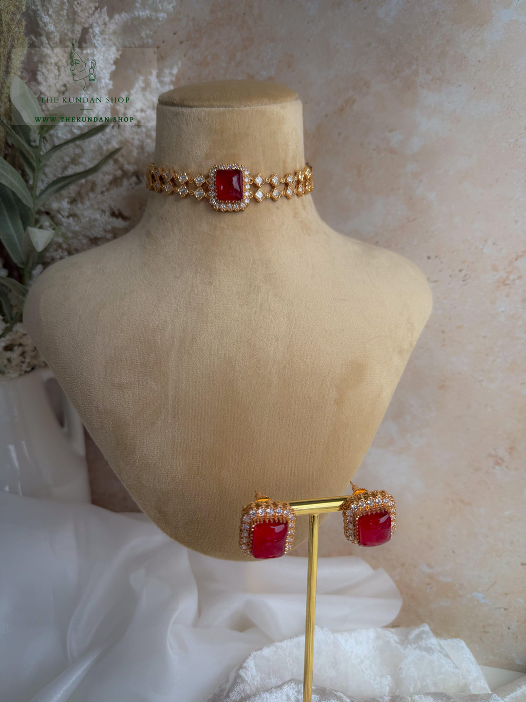 At A Glance in Ruby Necklace Sets THE KUNDAN SHOP 