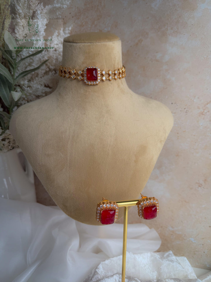 At A Glance in Ruby Necklace Sets THE KUNDAN SHOP 