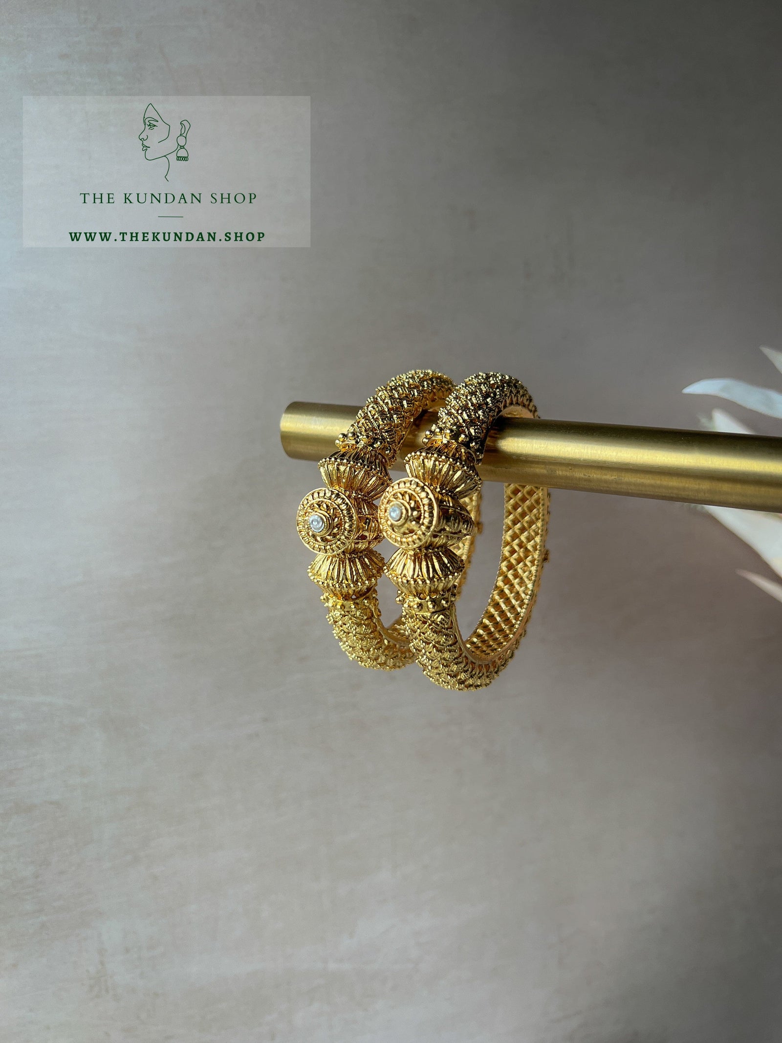 Assembled Gold Kangans Bangles THE KUNDAN SHOP 