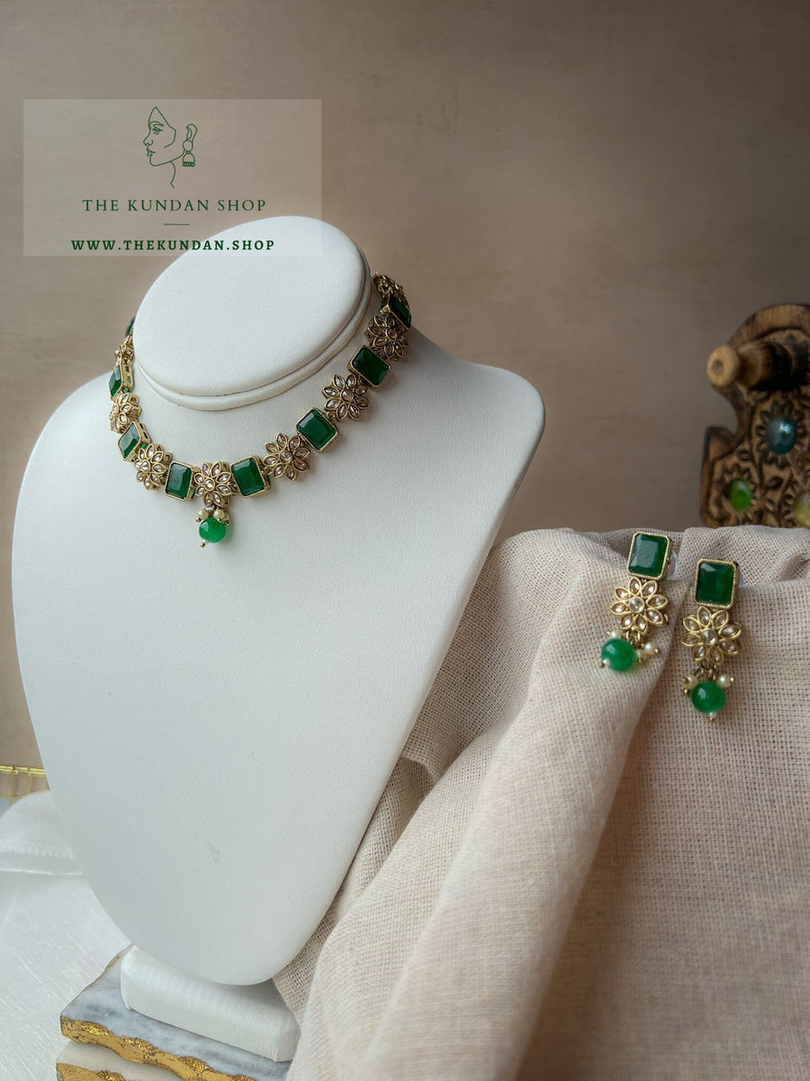 Private in Green Necklace Sets THE KUNDAN SHOP 