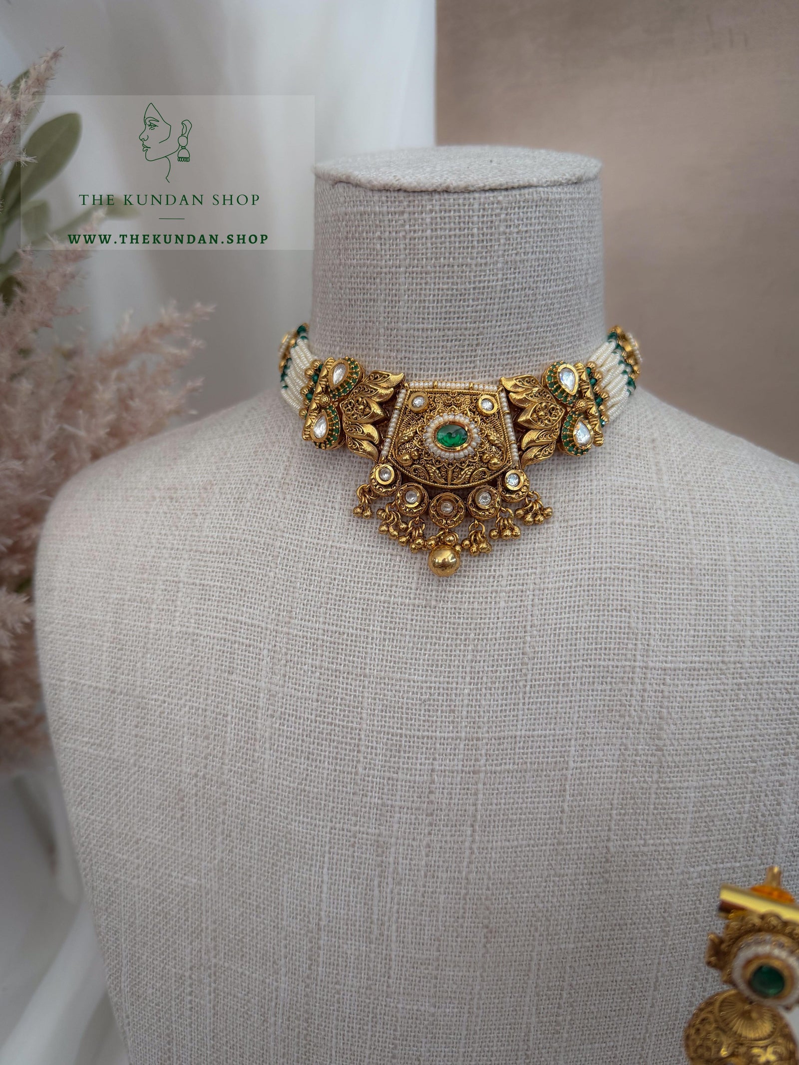 Unspoken // Green Necklace Sets THE KUNDAN SHOP 