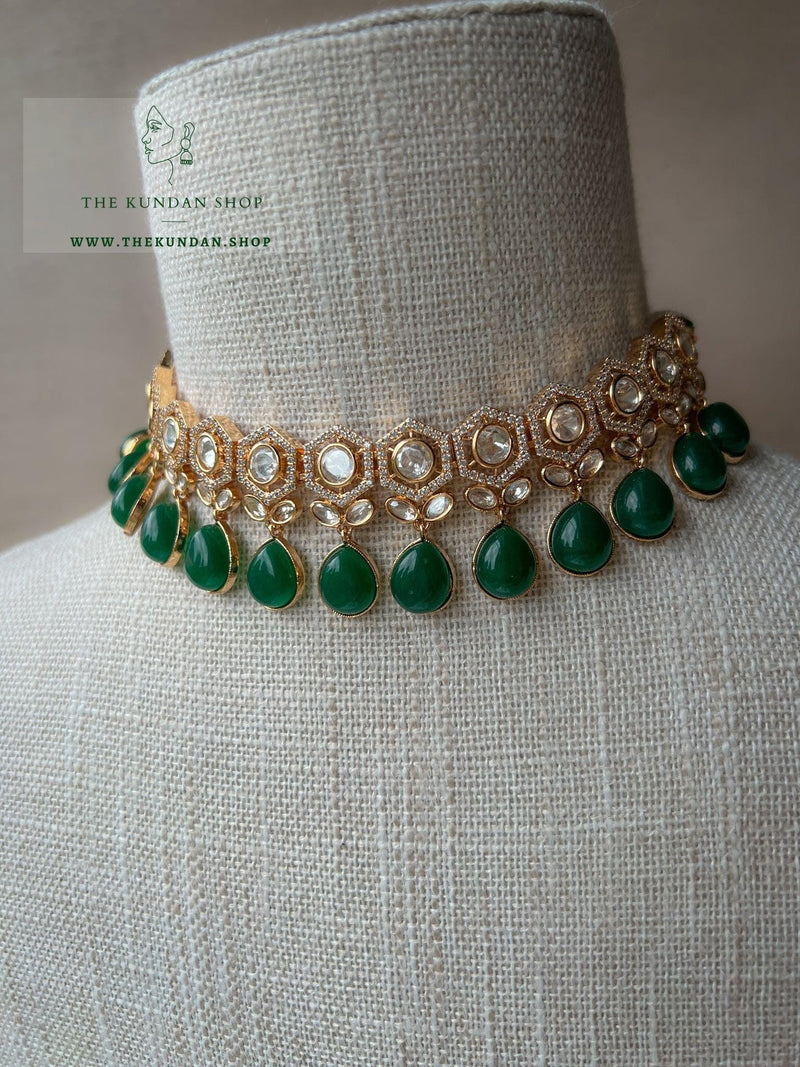 Definite in Green Necklace Sets THE KUNDAN SHOP 