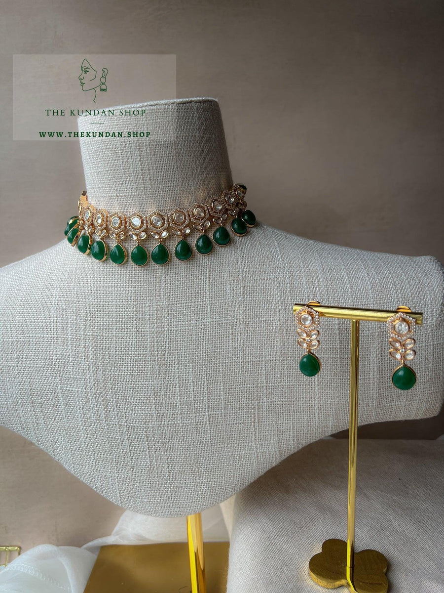 Definite in Green Necklace Sets THE KUNDAN SHOP 