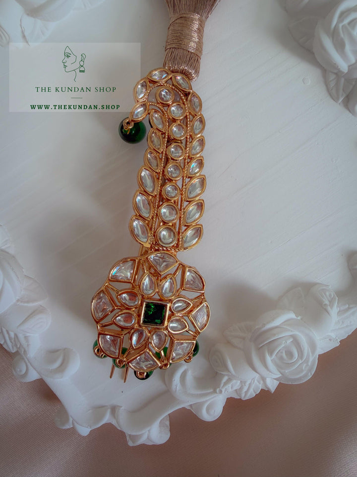Emerald Stone Kalgi Kalgi THE KUNDAN SHOP 
