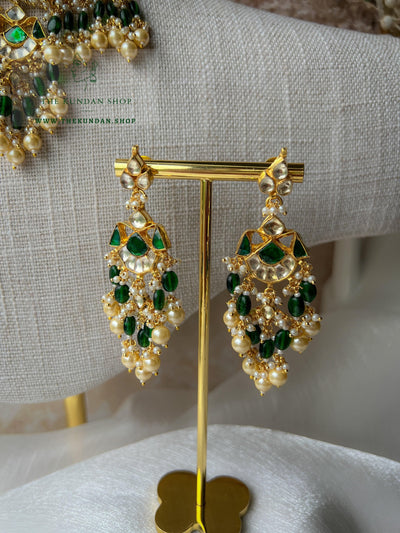 Deep Secrets in Green Necklace Sets THE KUNDAN SHOP 