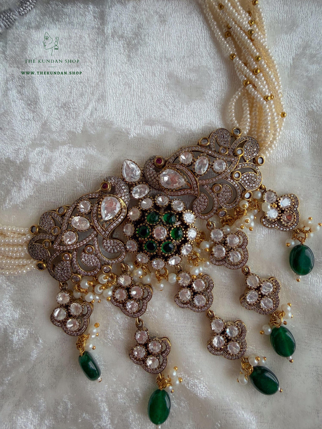 To Desire // Green Necklace Sets THE KUNDAN SHOP 