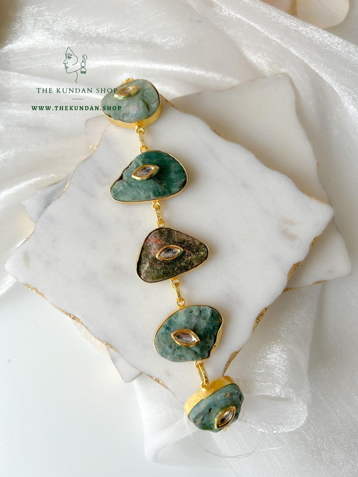 Announced in Natural Greens Necklace Sets THE KUNDAN SHOP 